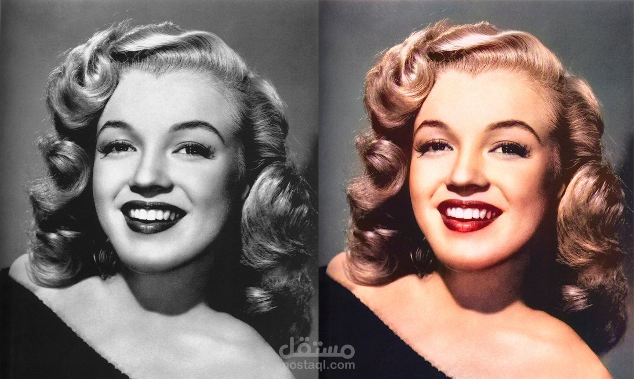 بحاول الصور من الابيض والاسود لألوان بااعلي دقه