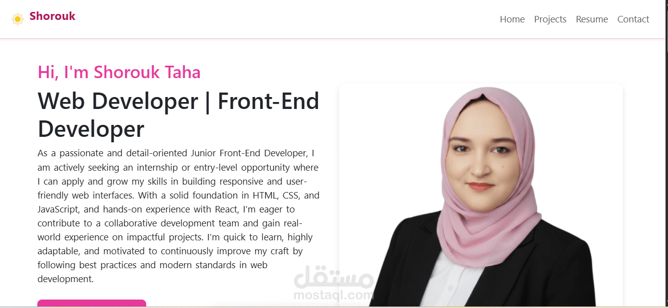 تطوير واجهات مواقع احترافية + اختبار شامل (Front-End & QA Testing)