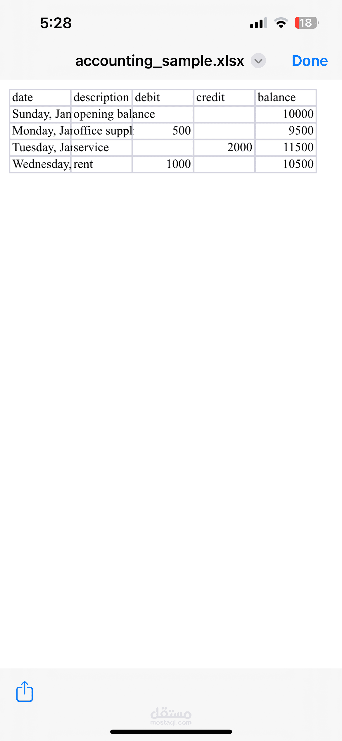 ادخال بيانات و حسابات اكسل