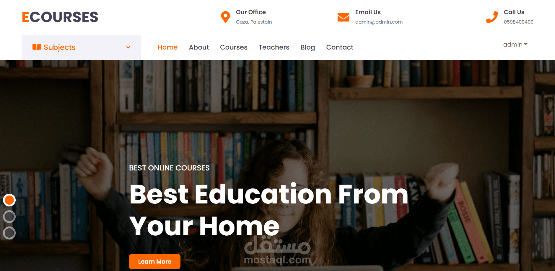مشروع نظام تعلم إلكتروني متكامل - E-Learning Platform