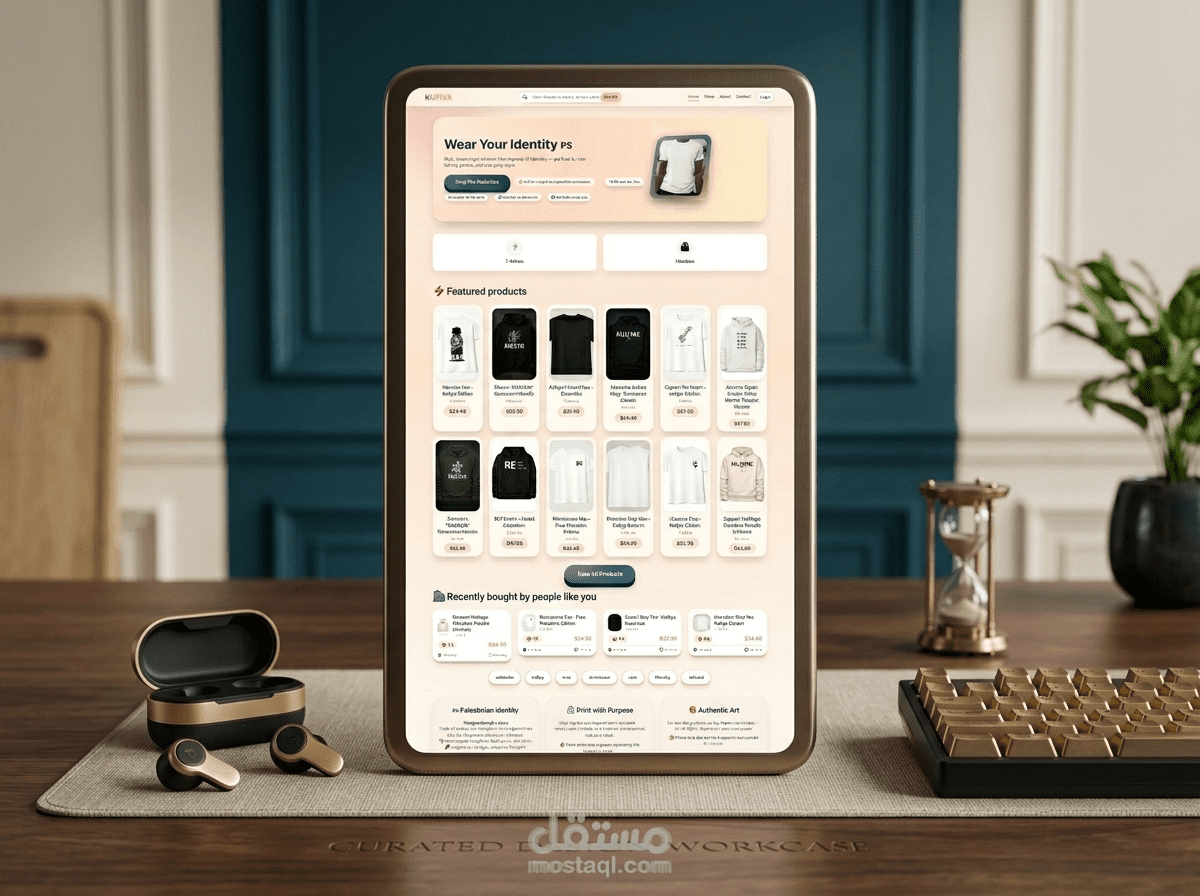 Palestinian Brand UI/UX Design & E-commerce Website