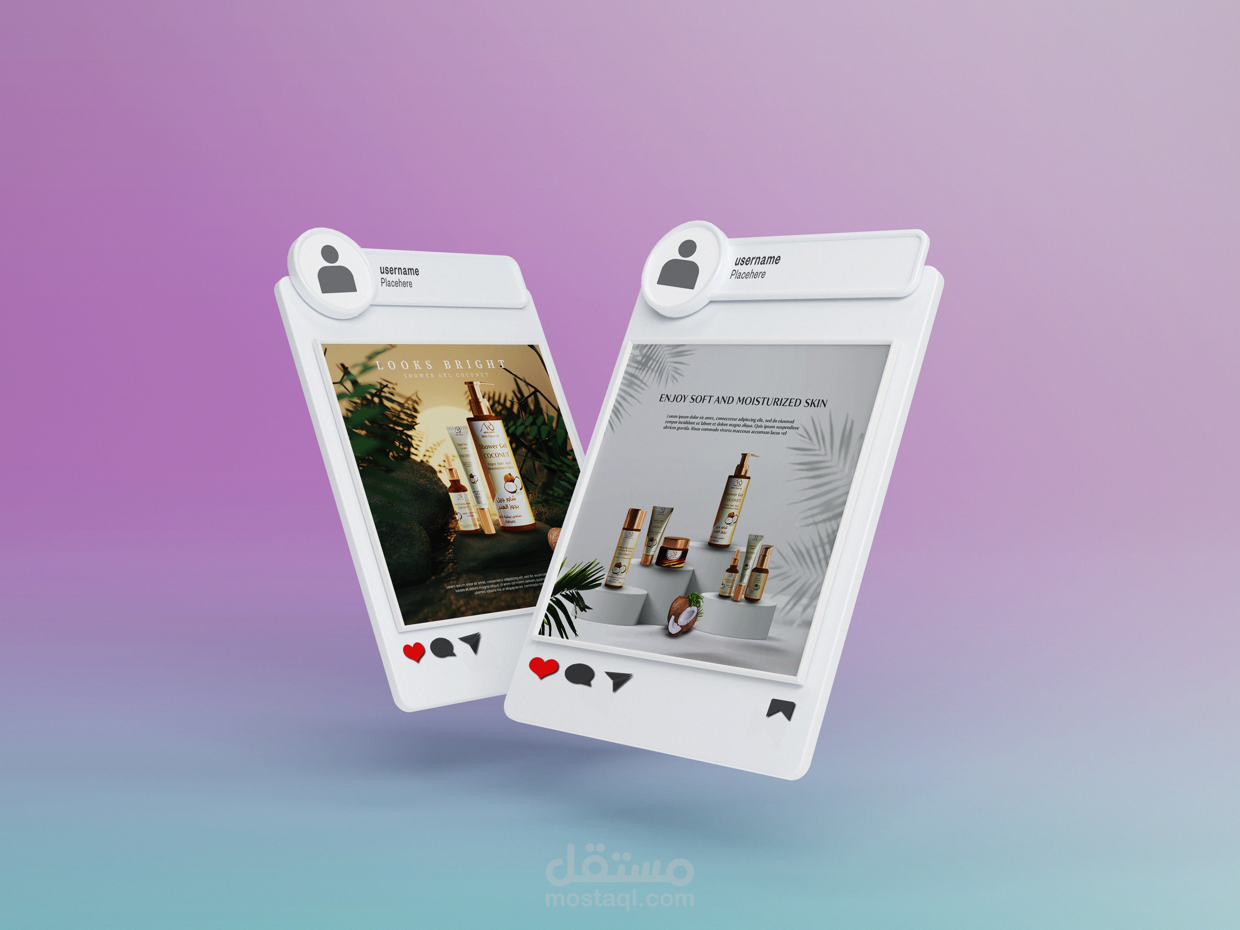 تصميم عرض منتجات سوشيال ميديا