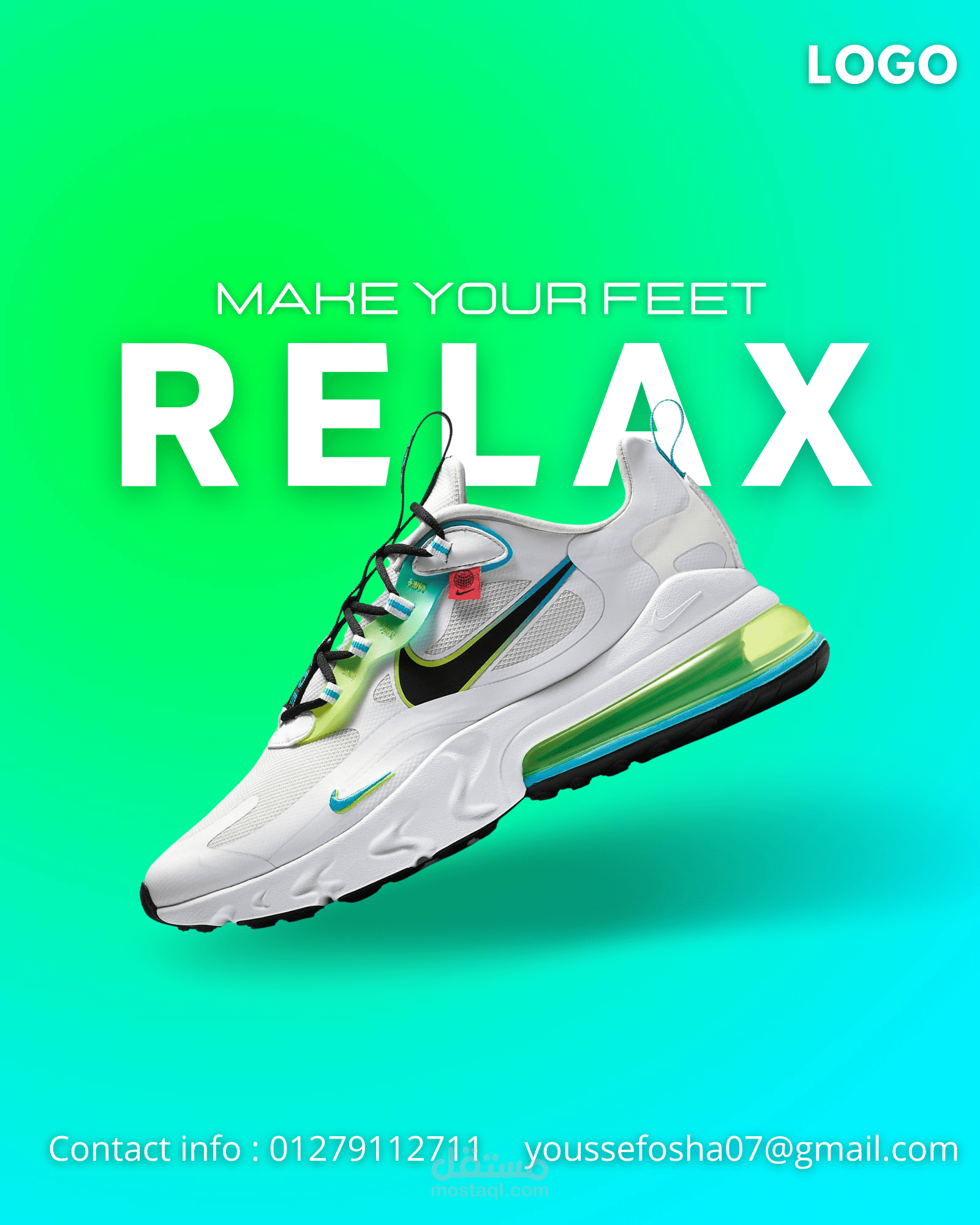 social media nike shoes ad