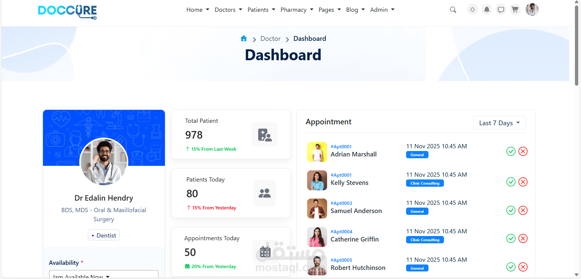 Doocure – Medical Appointment Booking Website