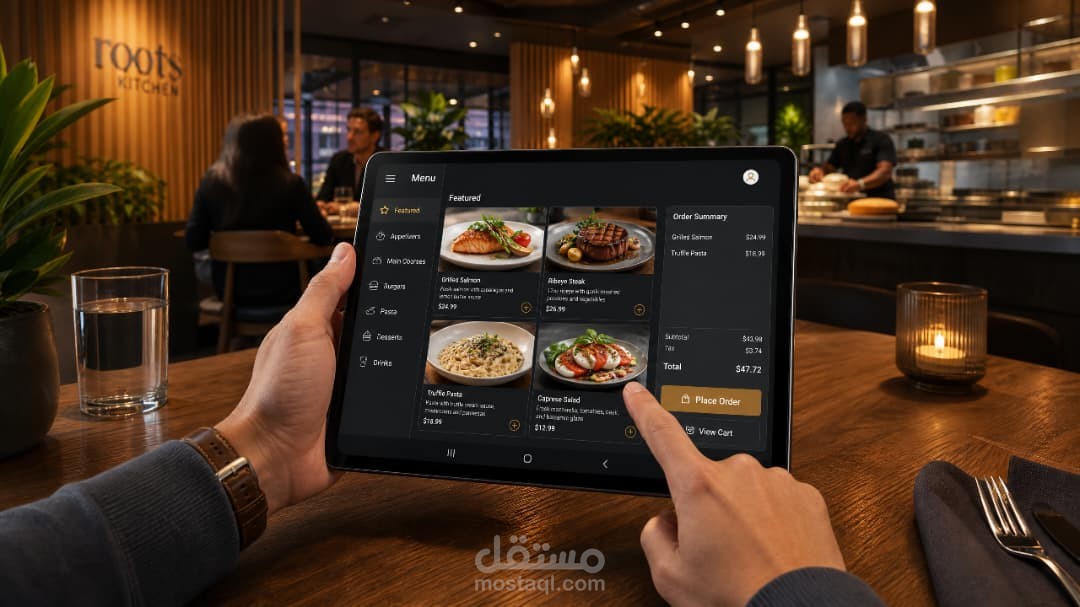 نظام متكامل للإدارة الذكية للمطاعم