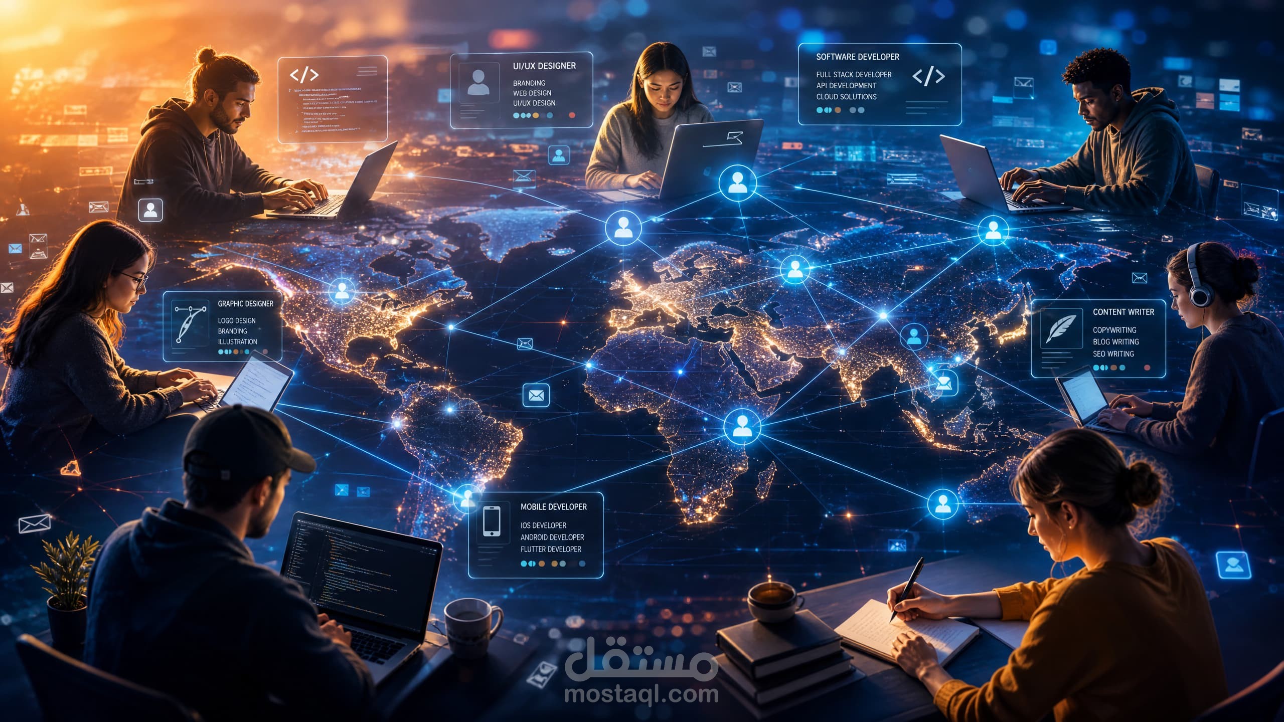 سوق العمل الحر الرقمي المتكامل