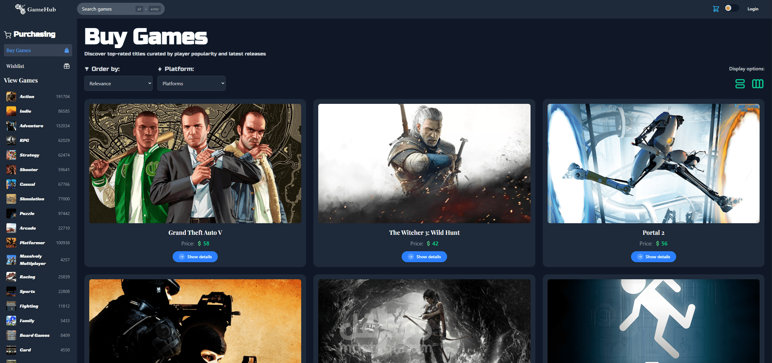 GameHub – Full-Stack Gaming E-Commerce Platform