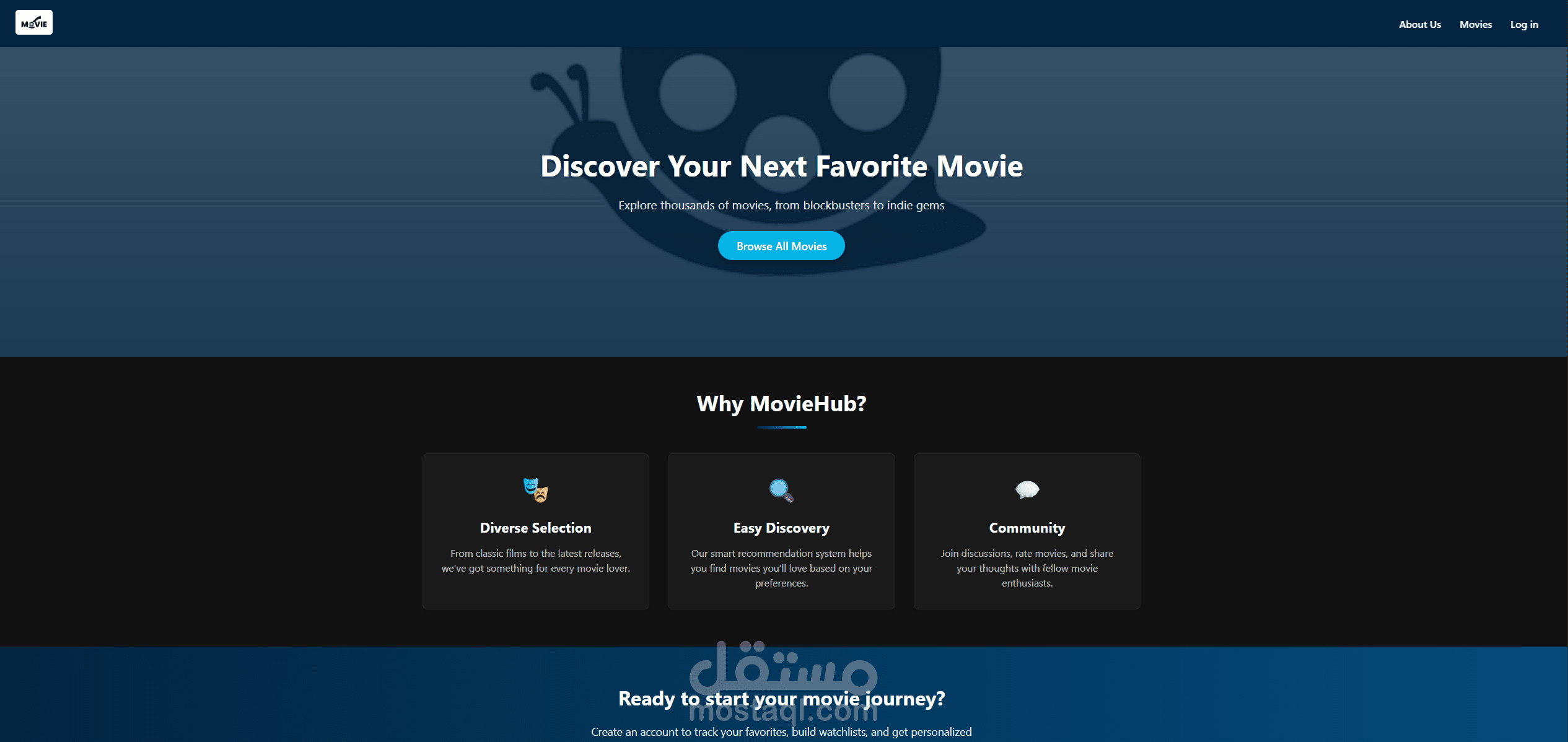 MovieHub – Responsive Movie Database Web App