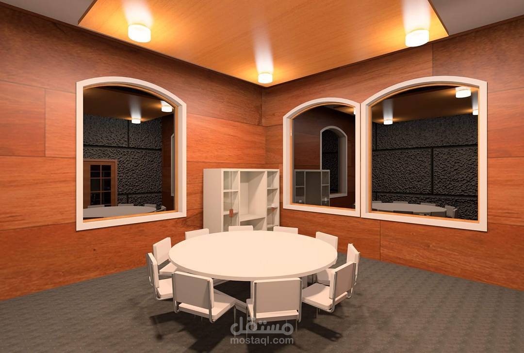 تصميم داخلي قاعة اجتماعات