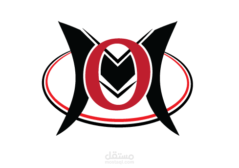 لوجو دمج حرفي mo لمحل باسم مؤمن