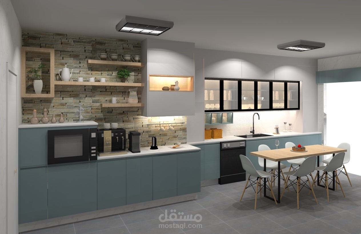 تصميم مطابخ وتصميم داخلي