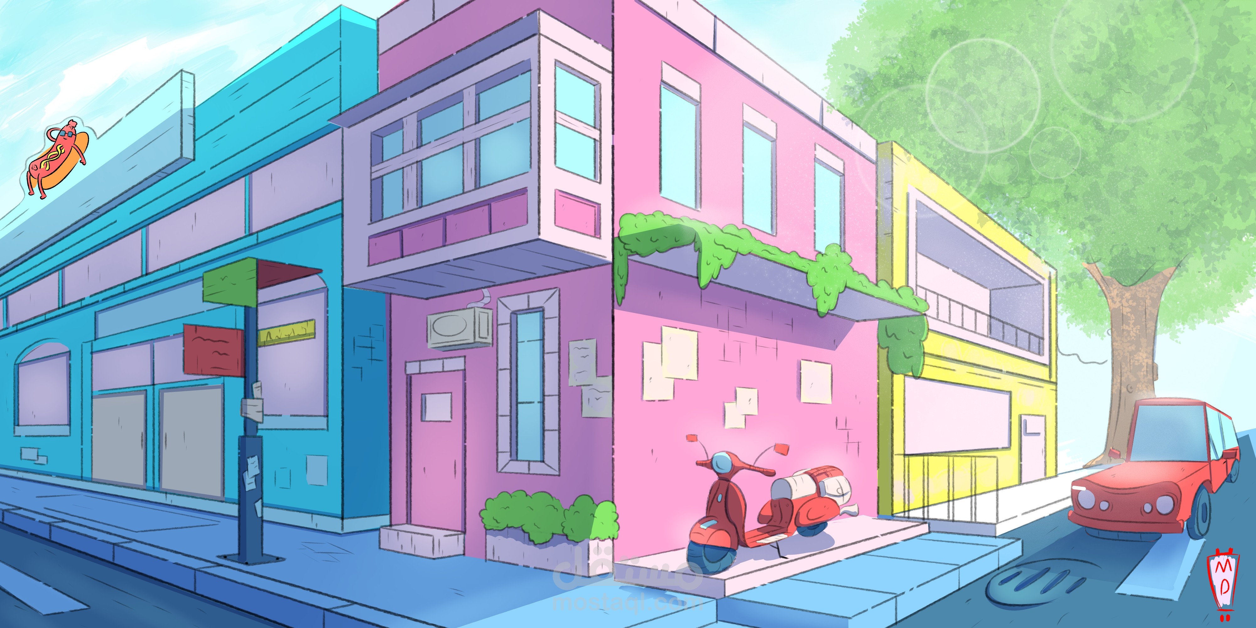 backgrounds for cartoon show