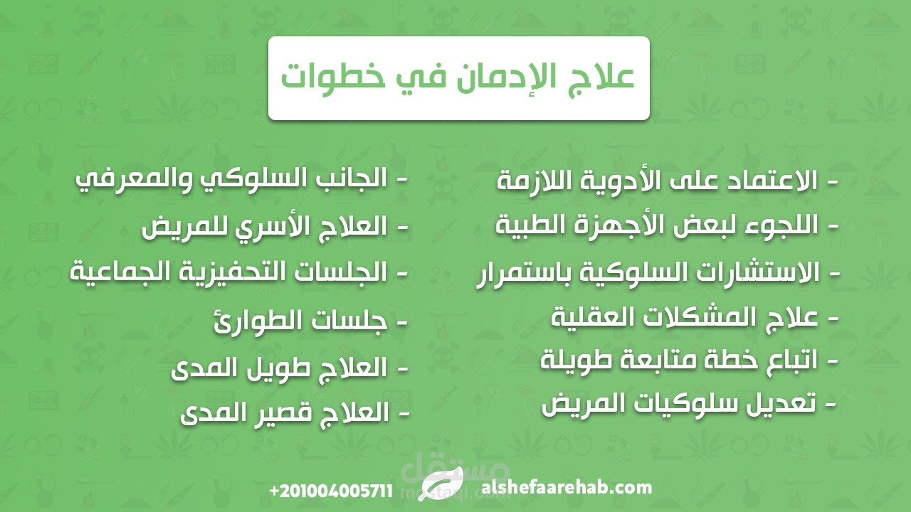 علاج الإدمان في خطوات