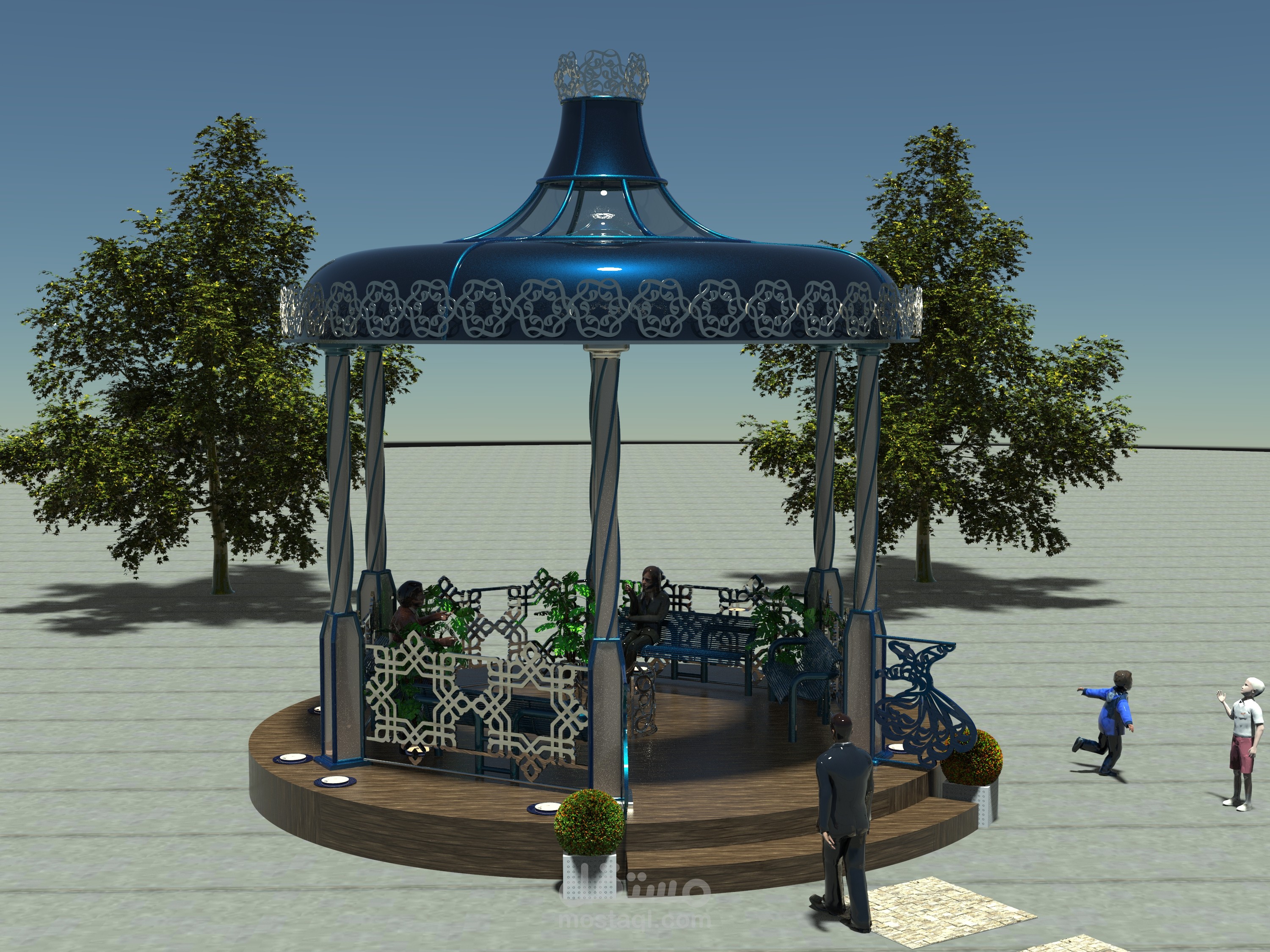 برجولة علي الطراز الإسلامي