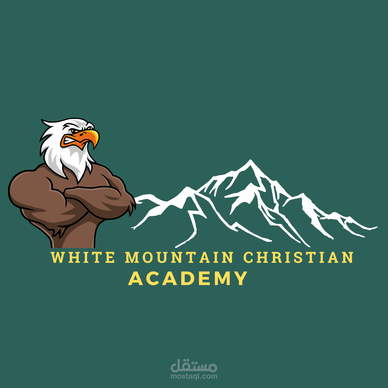 تصميم شعار  White Mountain Christian Academy