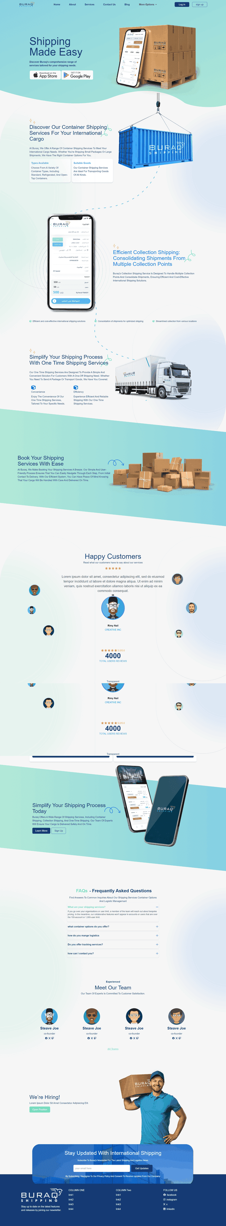 تحويل موقع شركة Buraq's من فيجما figma الي موقع متجاوب مع جميع الشاشات