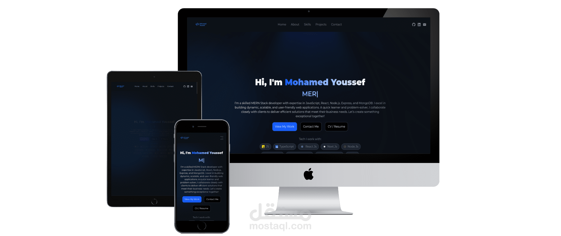 موقعي الشخصي portfolio website