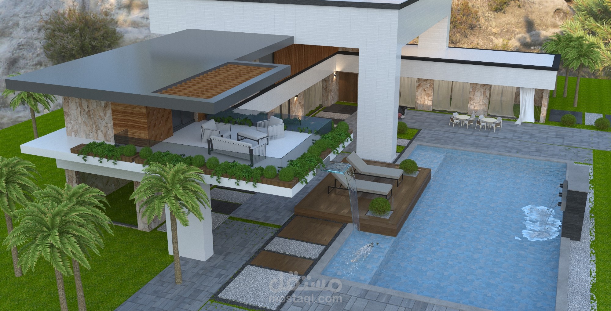 تصميم خارجي لفيلا