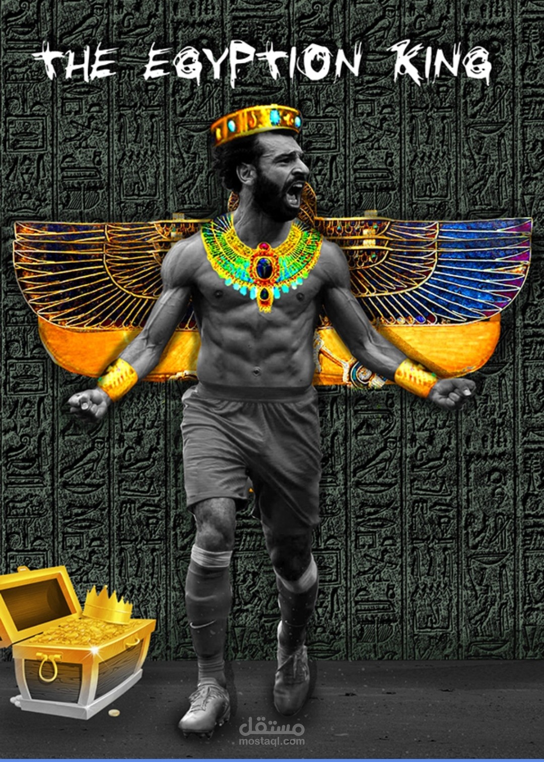 تصميم بوست للملك المصري محمد صلاح