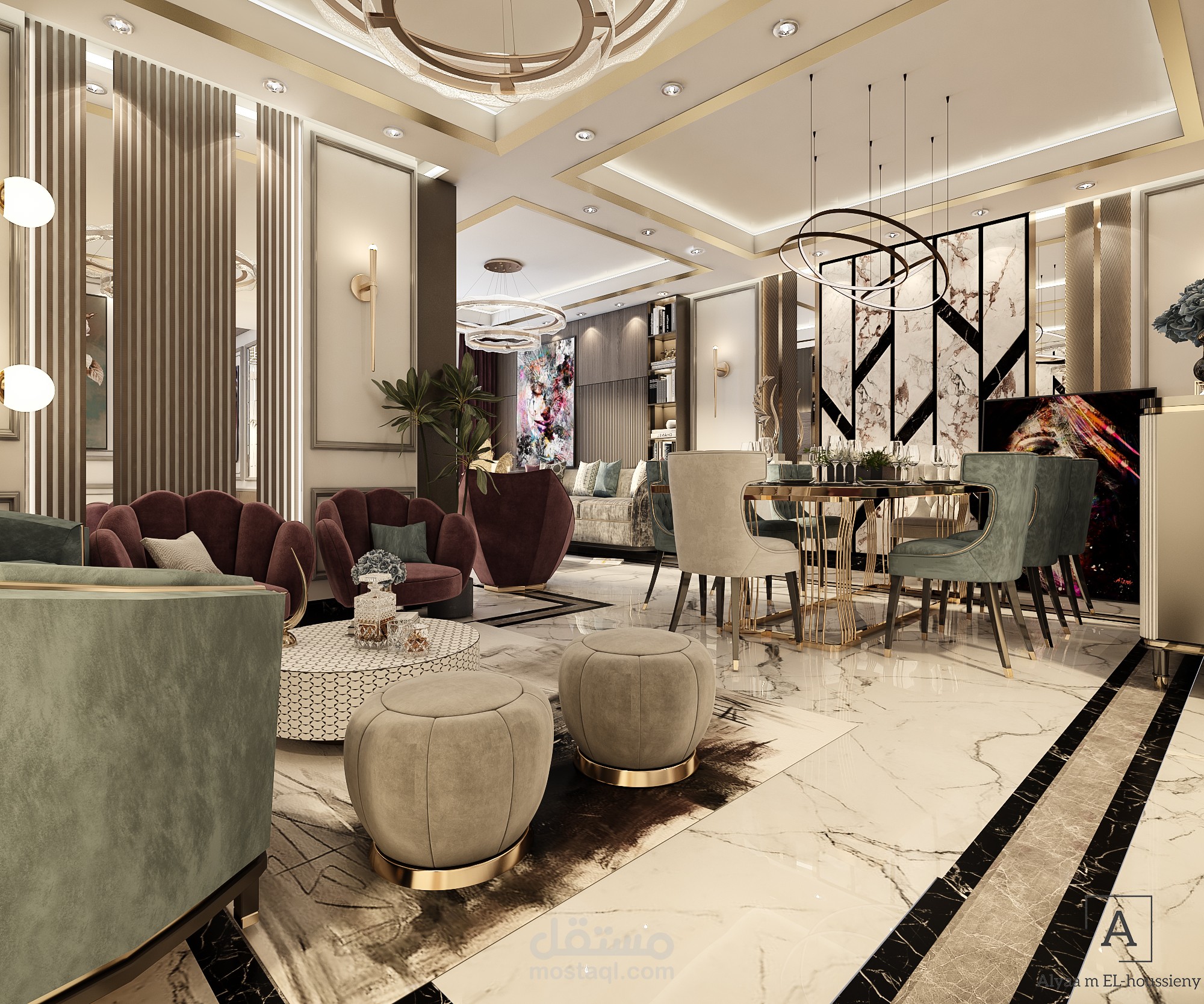 تصميم ريسبشن مودرن
