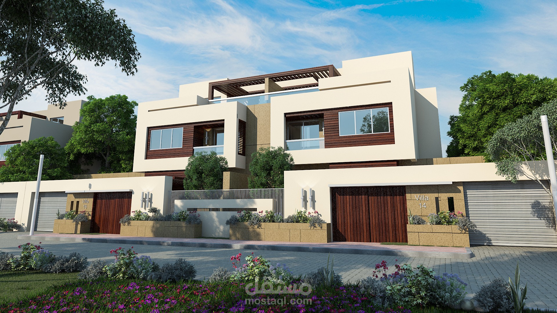 تصميم معمارى  للفيلات