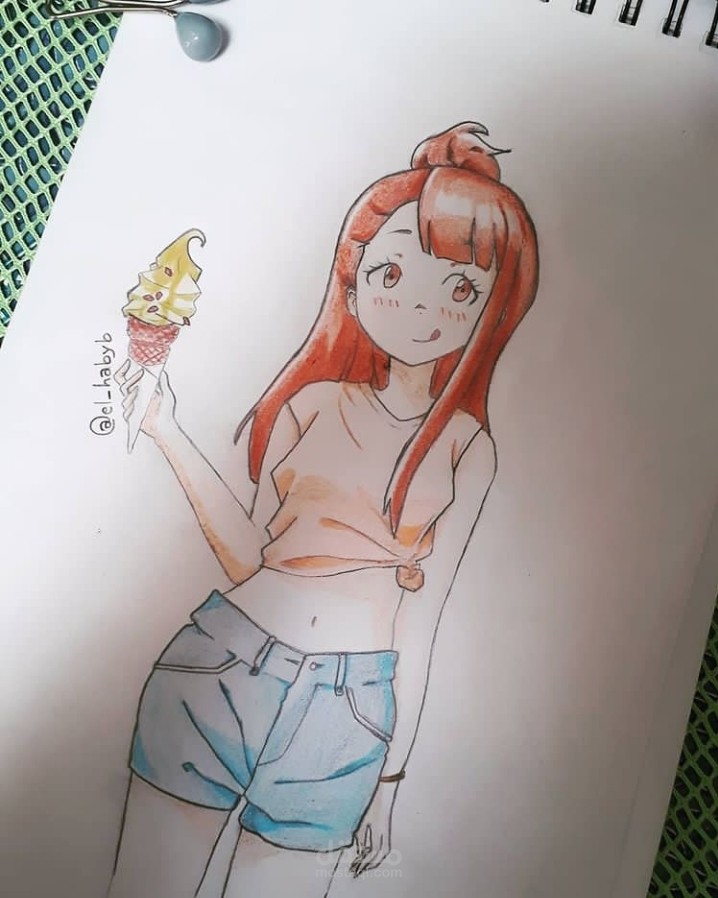 رسم تقليدي/ انمي