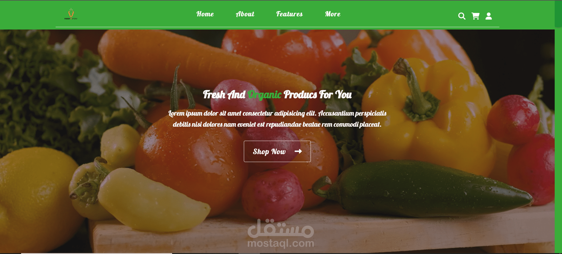 simple e-commerce website