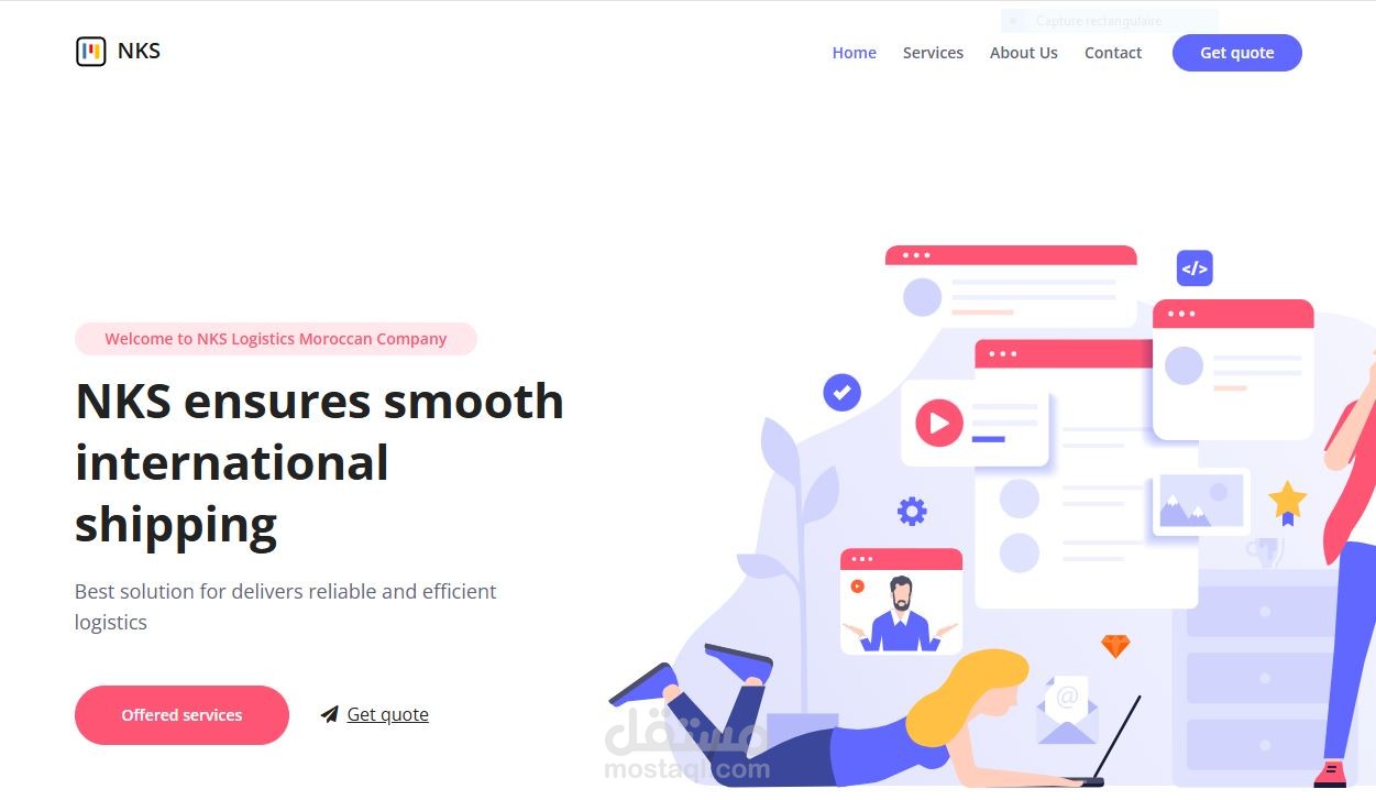تصميم موقع إلكتروني احترافي مع أتمتة البحث والنشر على وسائل التواصل الاجتماعي – Next Kanban Solutions