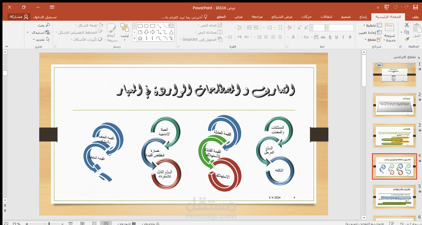 عرض تقديمي على بور بوينت