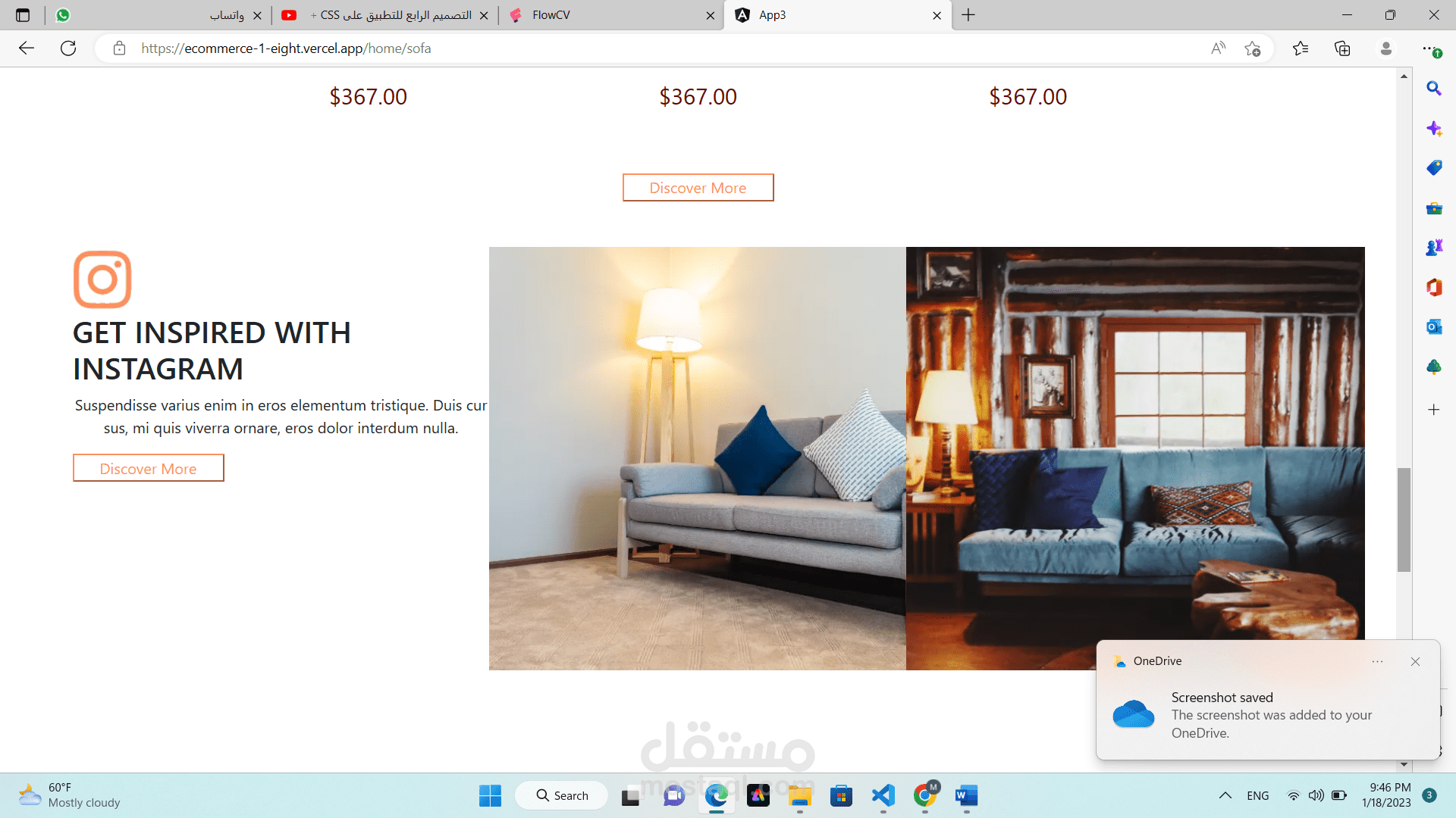 e-commerce website using Angular+2