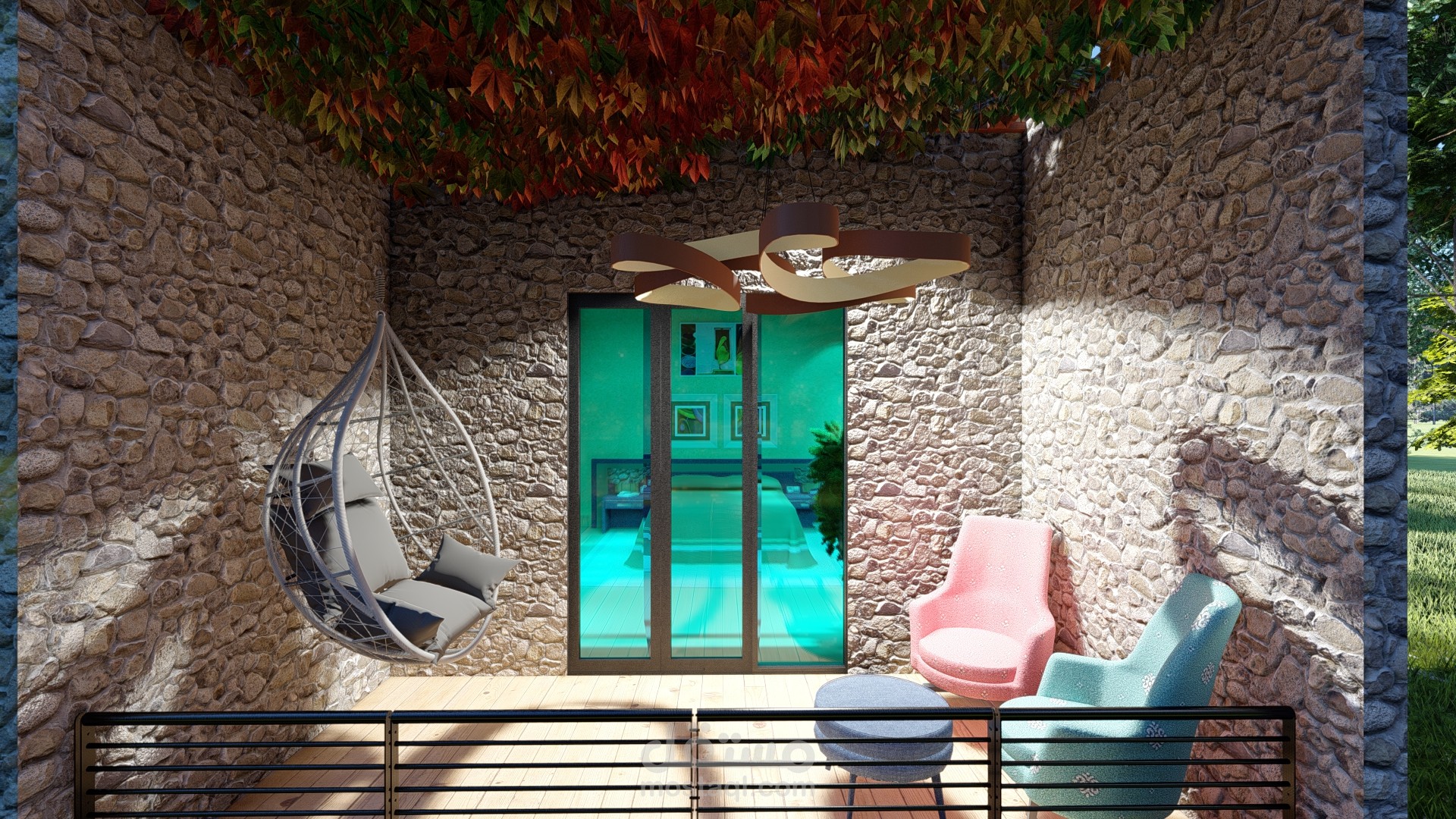 interior design for a modern villa