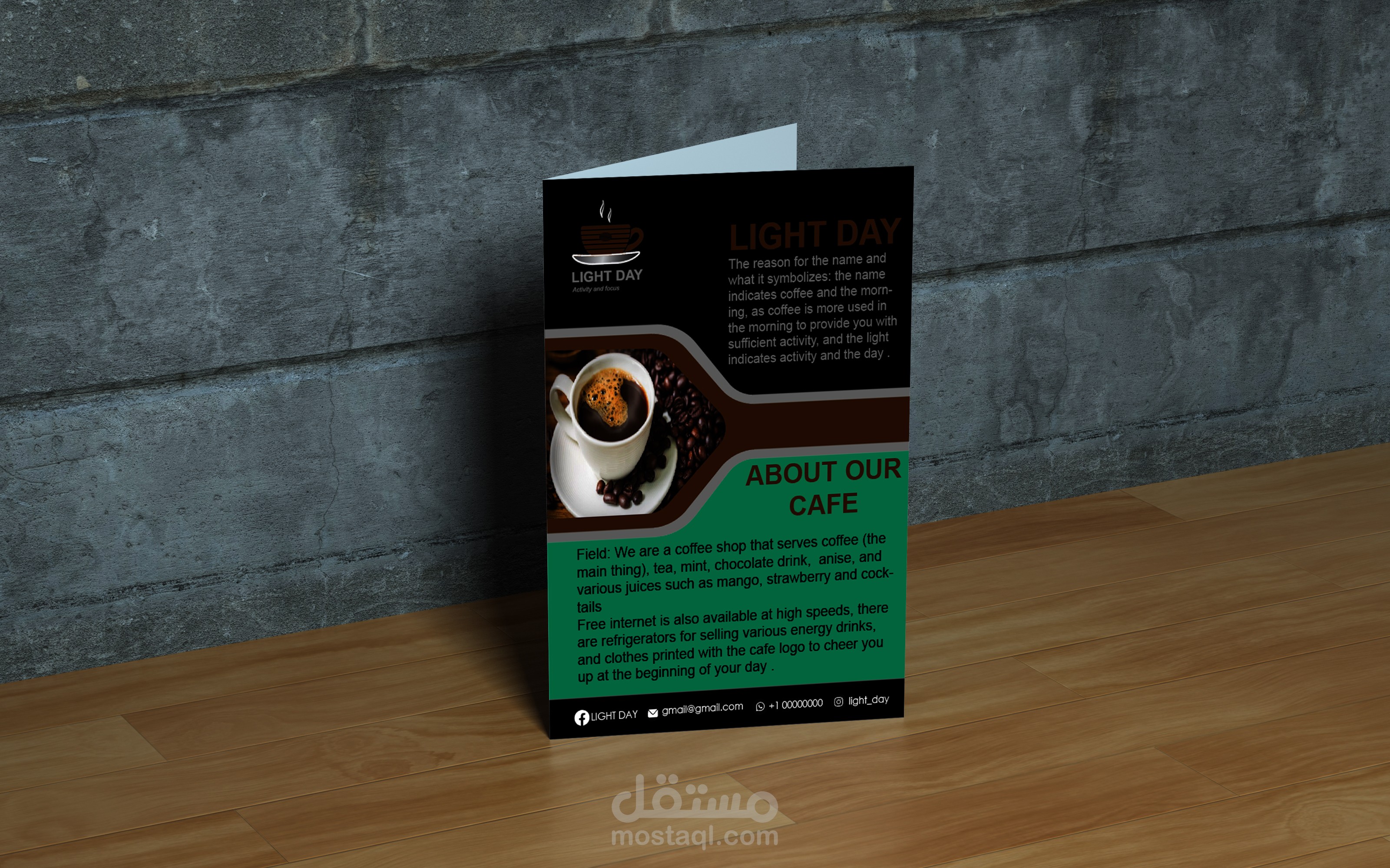 Light day café flyer