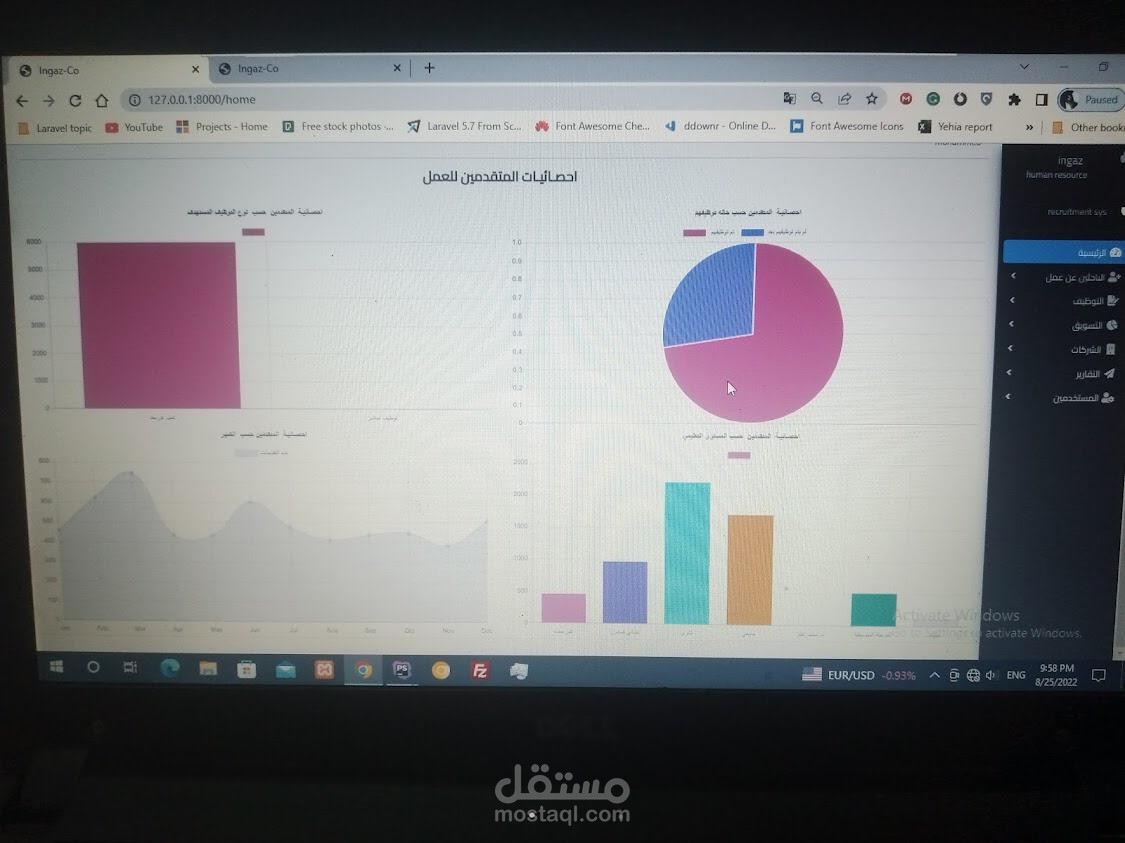 برمجة تطبيق لادرة عملية اتلزظيف