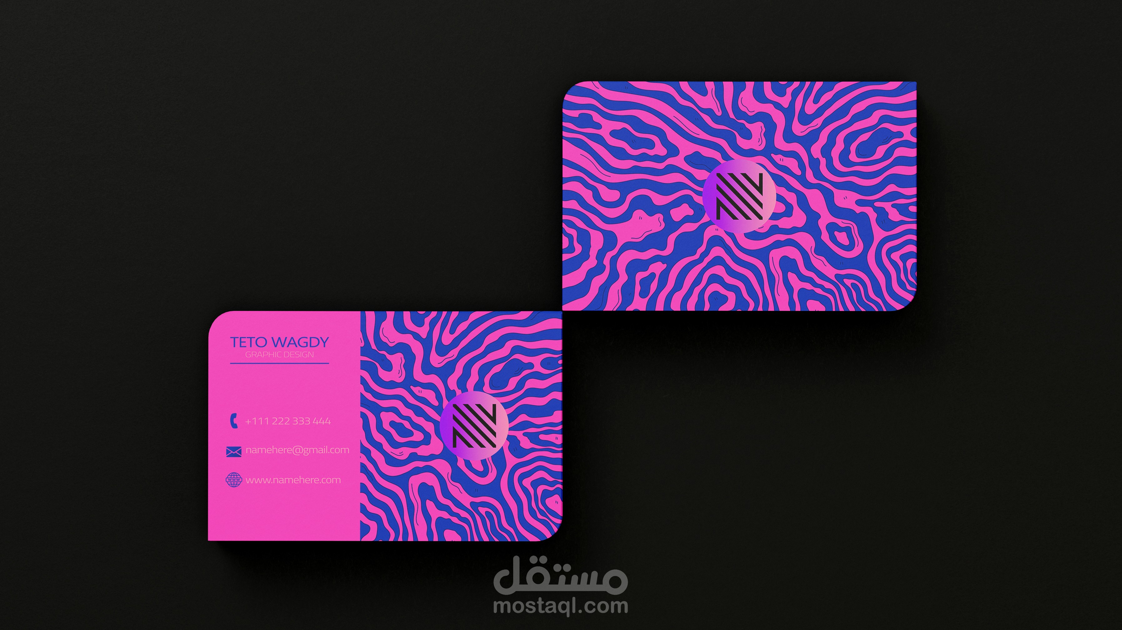 تصميم بطاقة عمل
