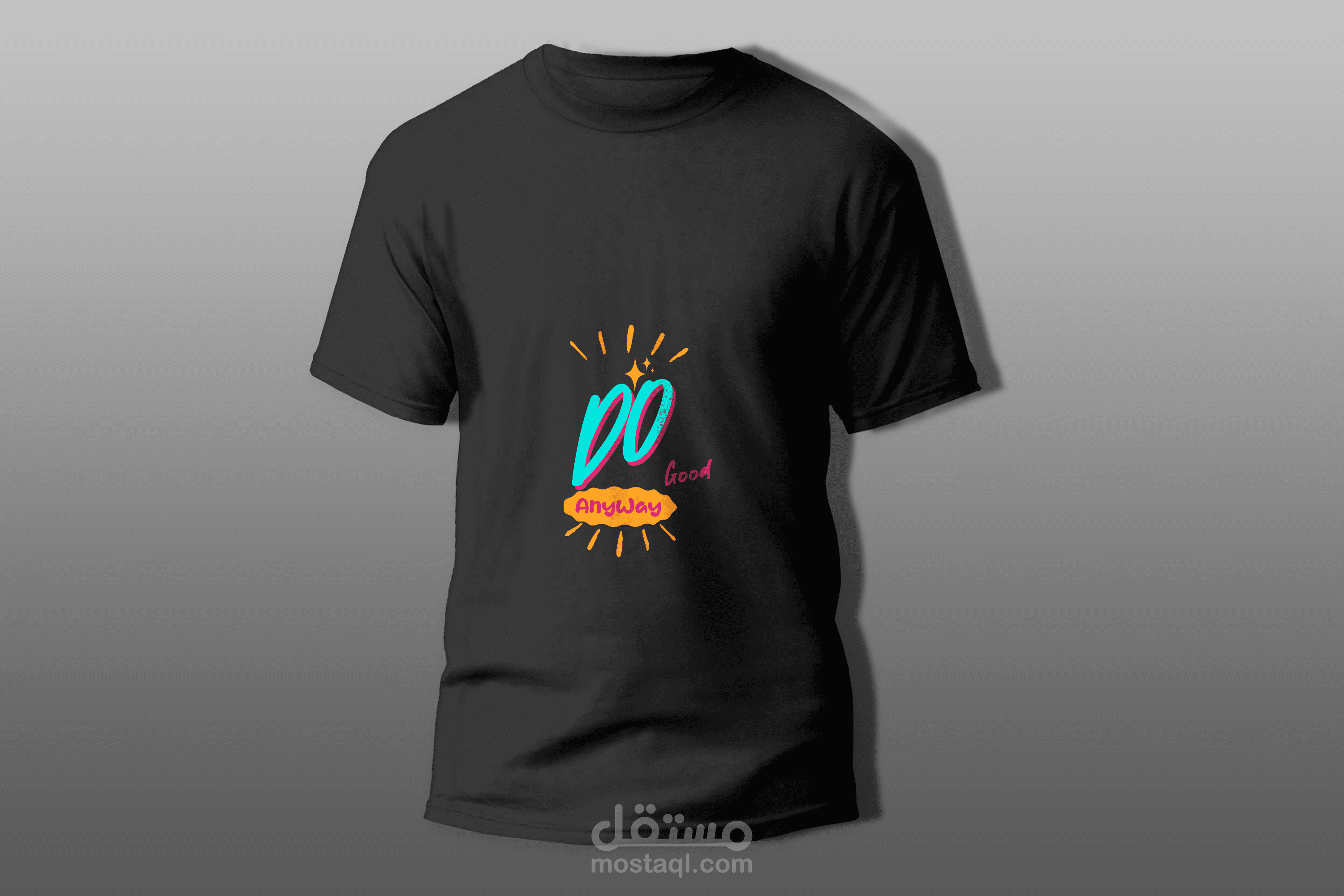 تصميم تيشيرت احترافي للطباعة والإعلان (Print On Demand)