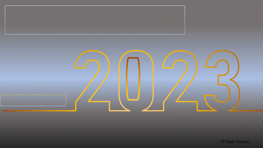 تصميم رسالة ترحيب لعام 2023