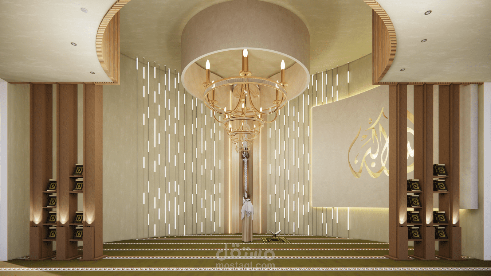 تصميم داخلي لمصلى رجال