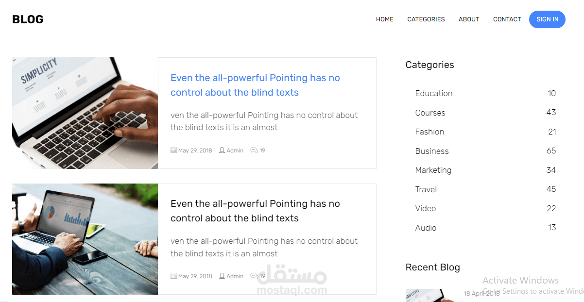 مدونه(blog)