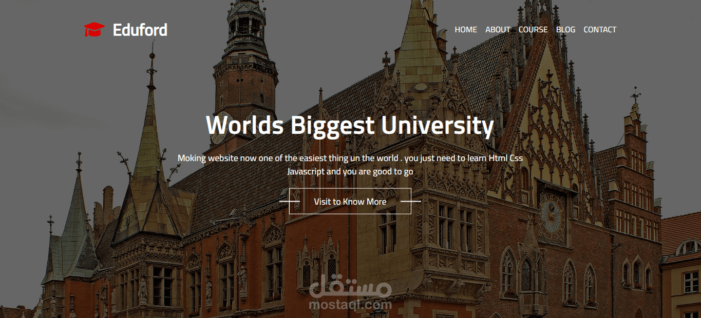 صفحة ويب landing page