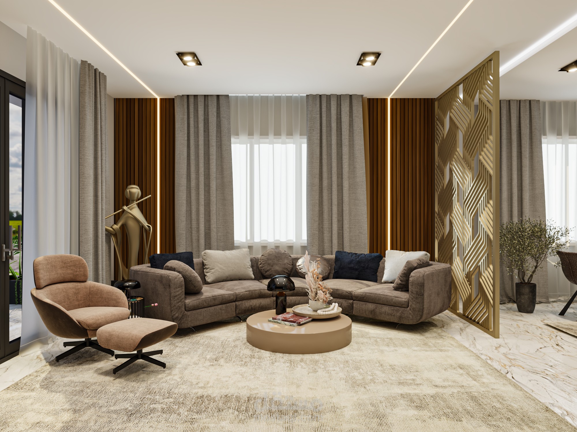 تصميم ريسبشن مودرن