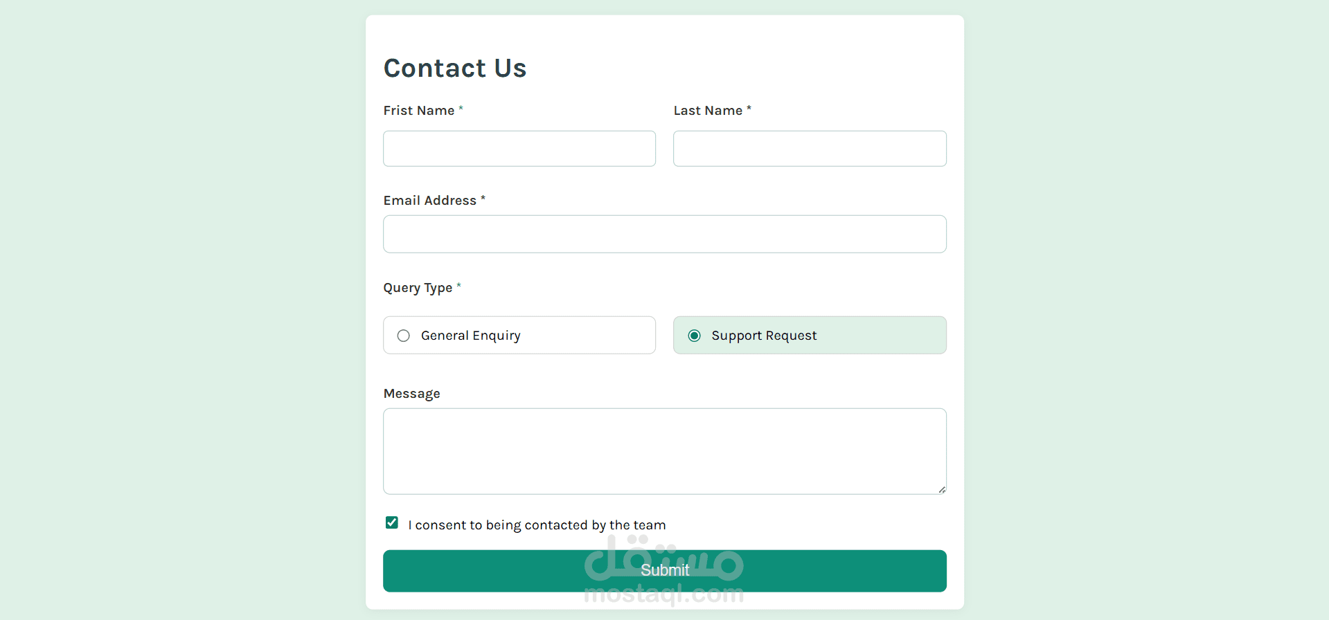 Contact form