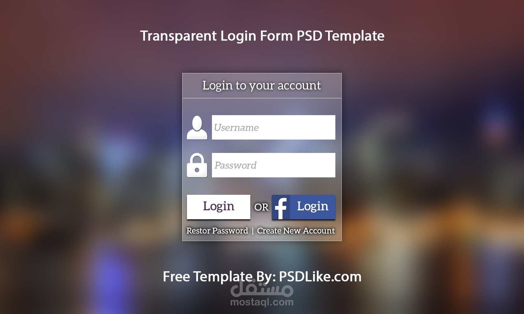 تصميم لواجهة دخول المستخدم للمواقع الالكترونية