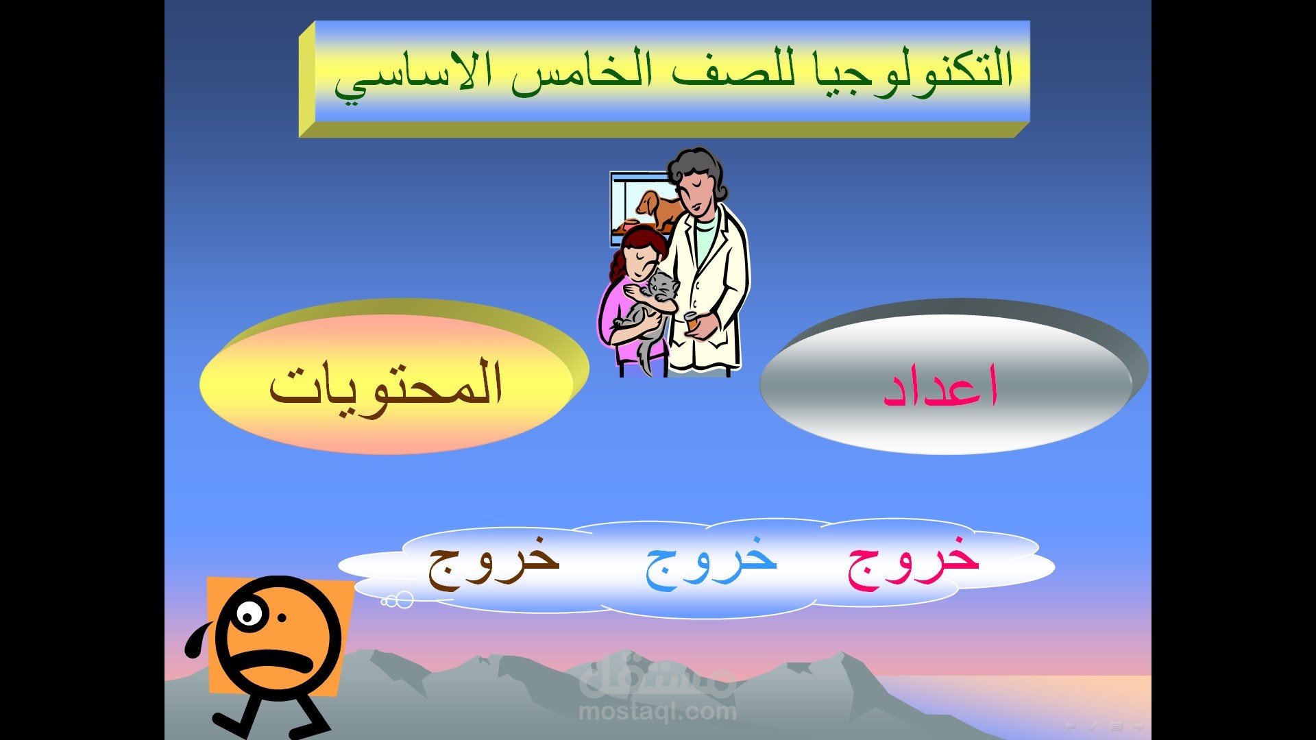 مشروع بوربوينت لكتاب الصف الخامس