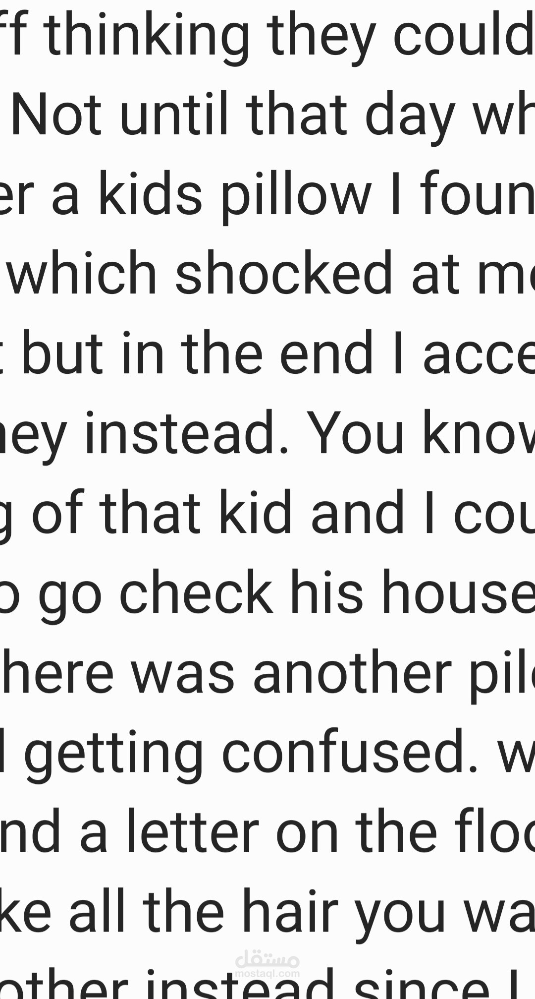 An anecdote for kids