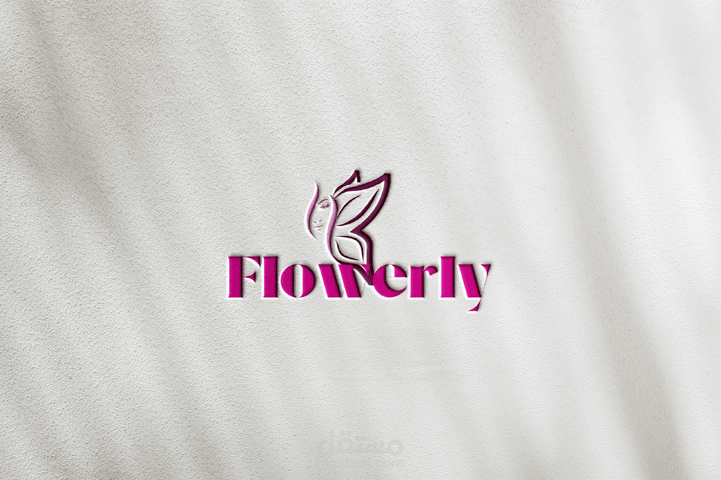 لوجو لمنتجات عنايه بالبشره flowerly