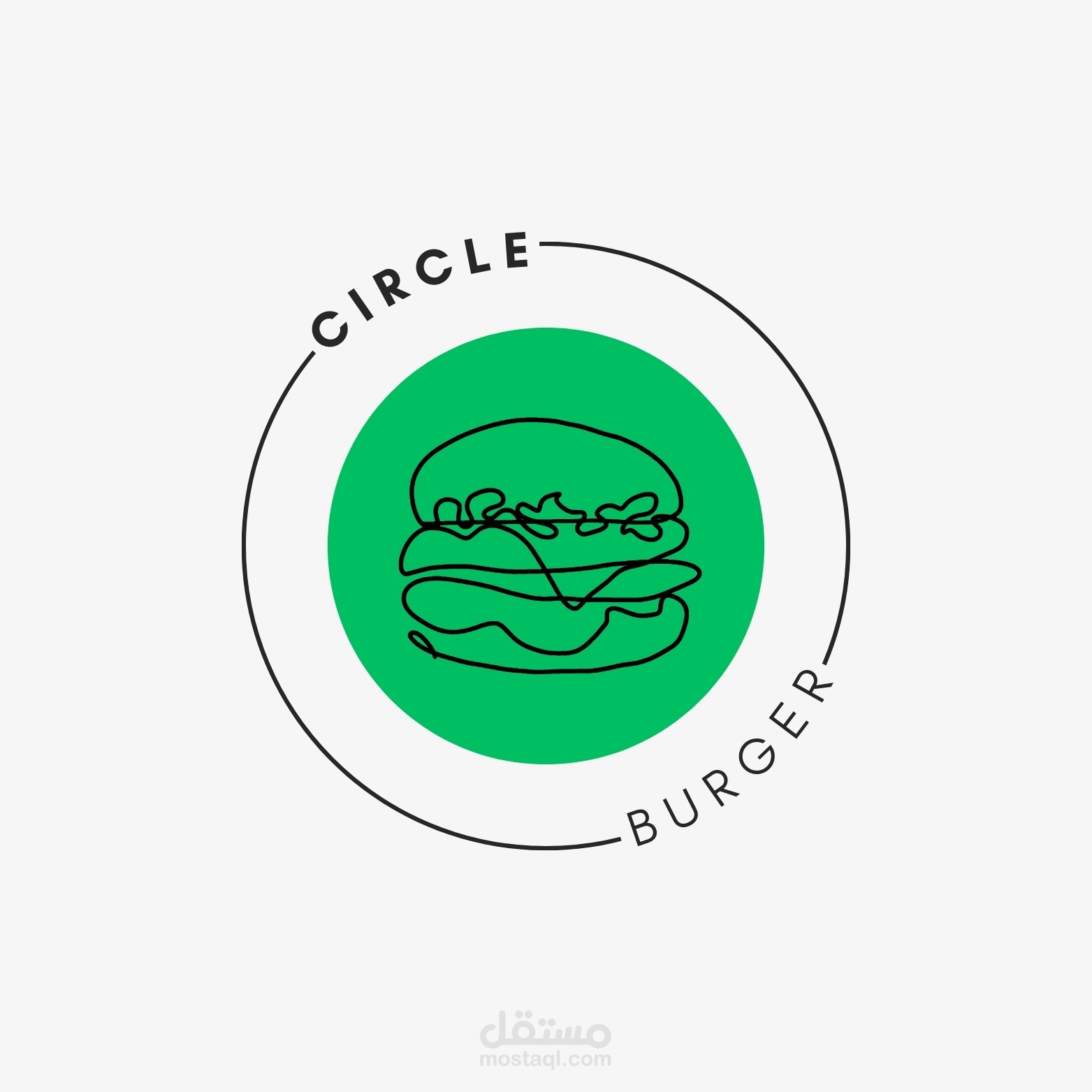 تصميم شعار لمتجر برجر