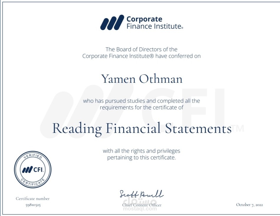 Reading Financial Statements