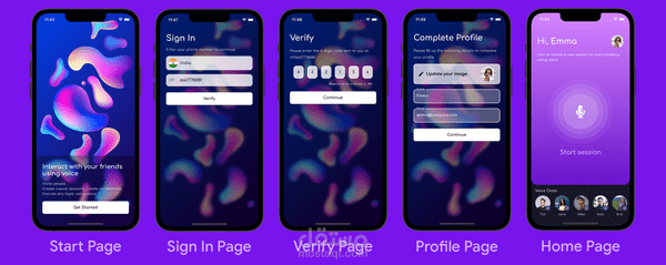 تطبيق تجريبي دردشة صوتية