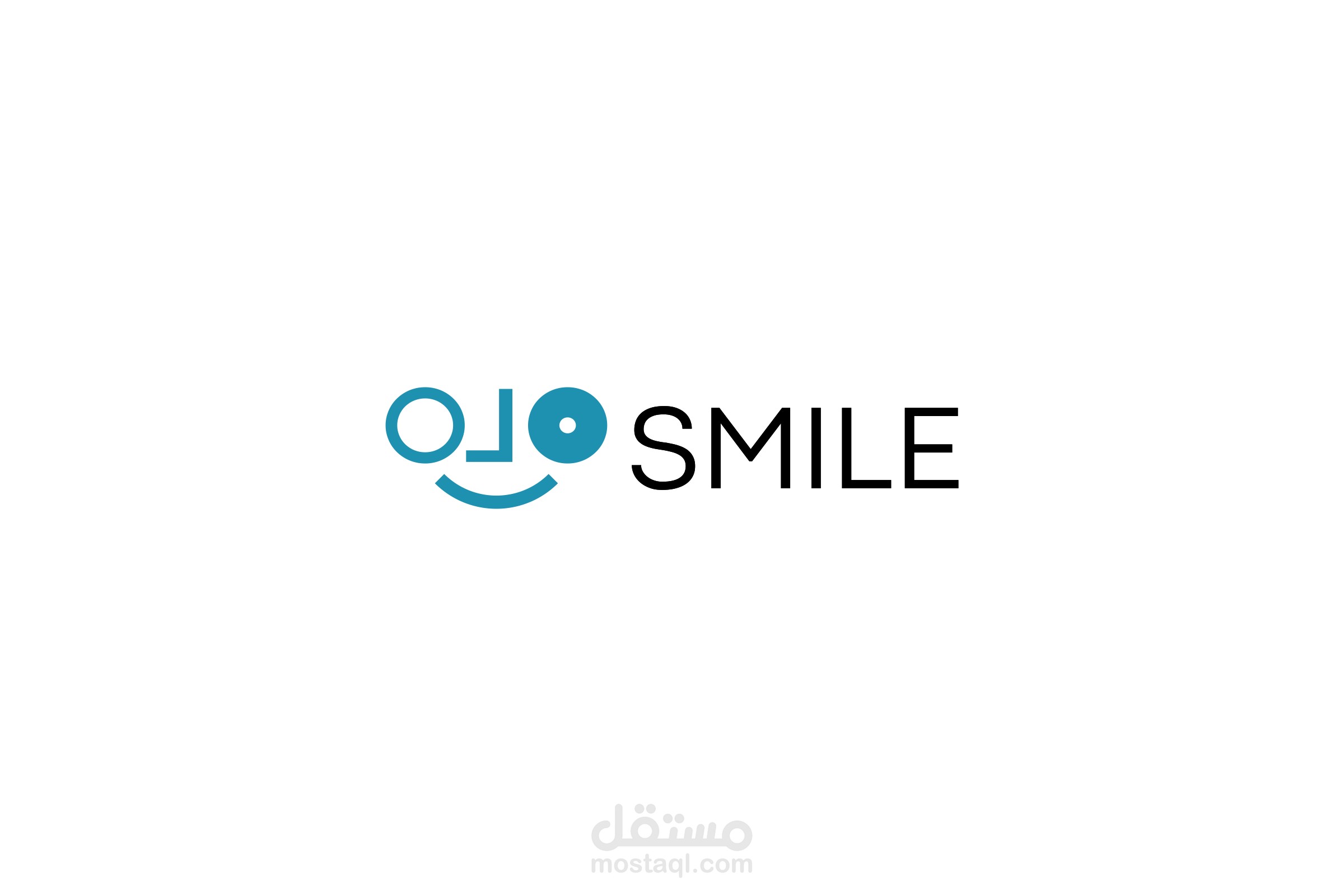 Abstract Smiley Icon Logo Design   تصميم شعار رمز مبتسم مجردة