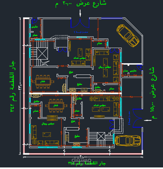 تصميم معماري  لفيلا بمدينة جدة